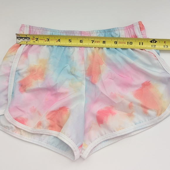 Kids (Size Small/7-8) Pastel Colored Tie-Dye Shorts w/Elastic Waist - Picture 11 of 14
